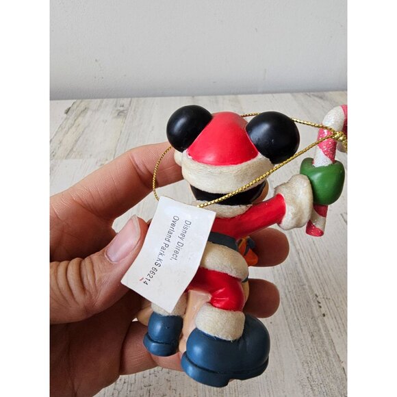 Vintage Mickey mouse Santa toy bag ornament Xmas tree Park - Picture 4 of 8